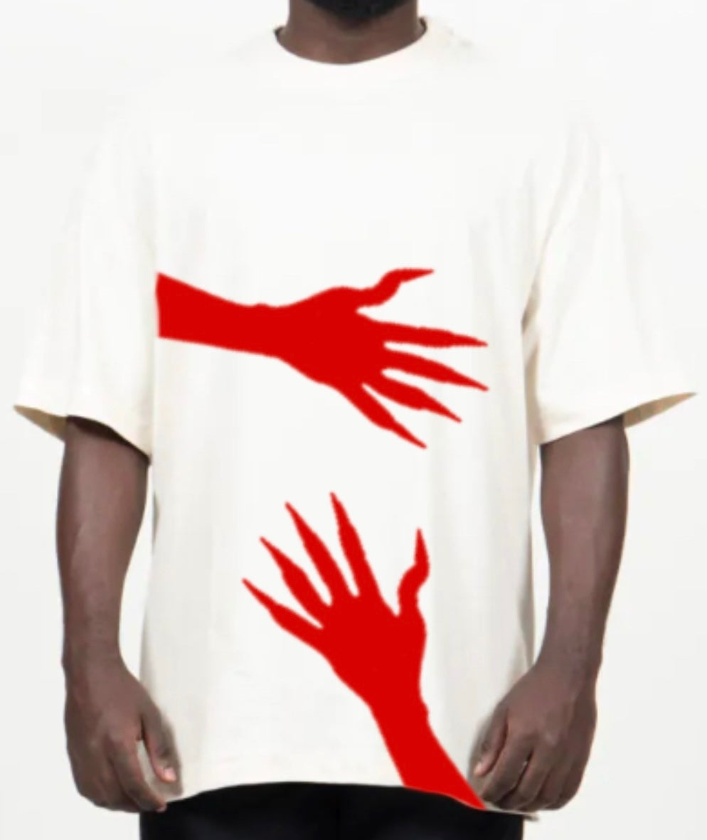 camiseta hands on 2
